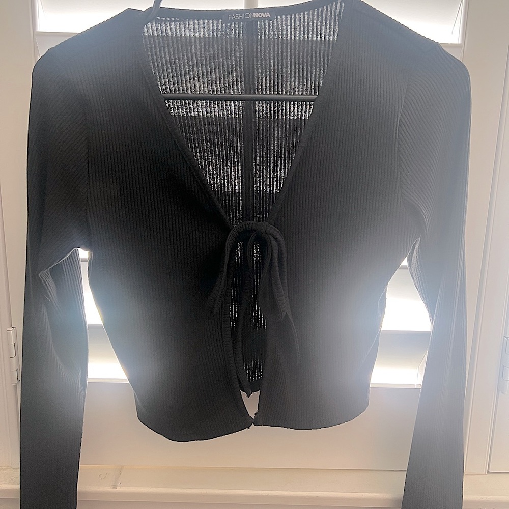 Black tie shirt